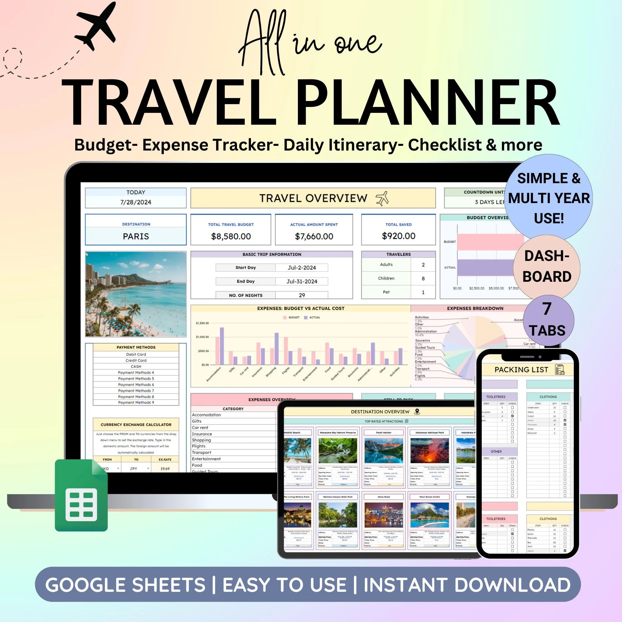 All-in-One Travel Planner
