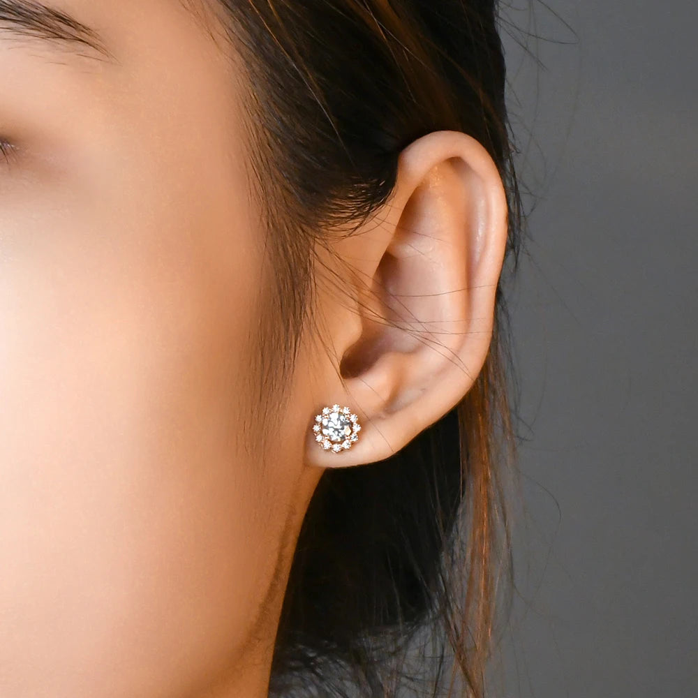 Petals of Harmony - Moissanite Stud Earrings | IL0000