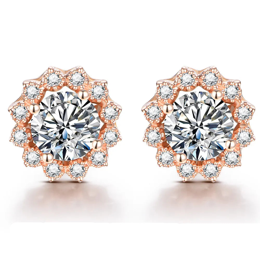 Petals of Harmony - Moissanite Stud Earrings | IL0000