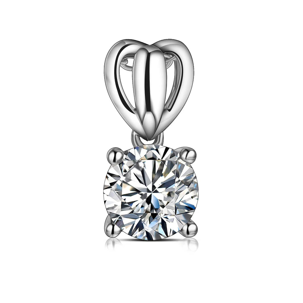 Versatile Brilliant Cut Moissanite Pendant Necklace | IL0000