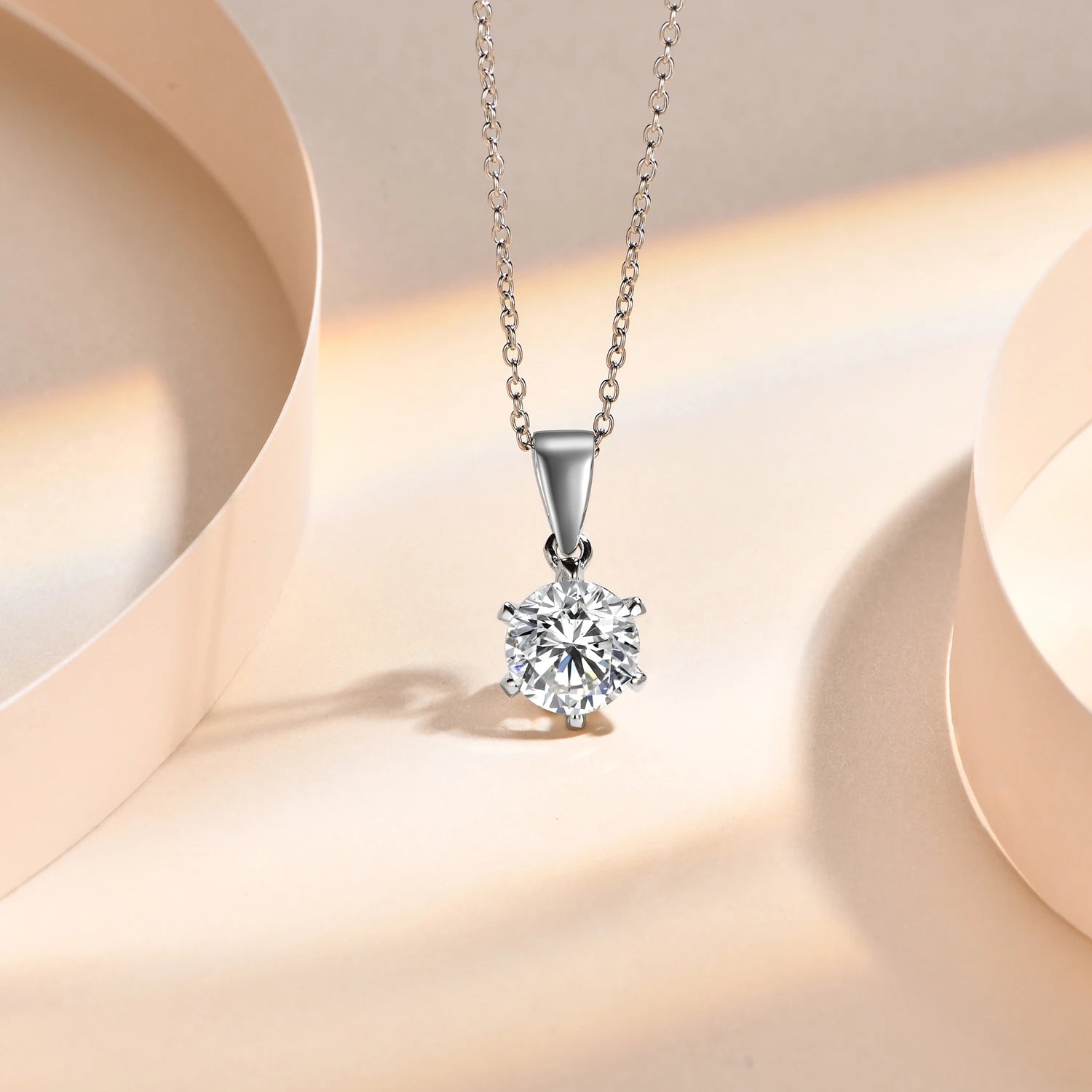 1.0Ct VVS1-FL Grade Moissanite Pendant Necklace | IL0000