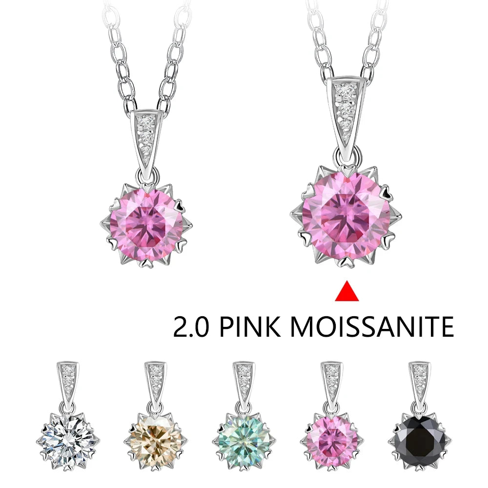 Moissanite Crown Pendant Necklace | IL0000