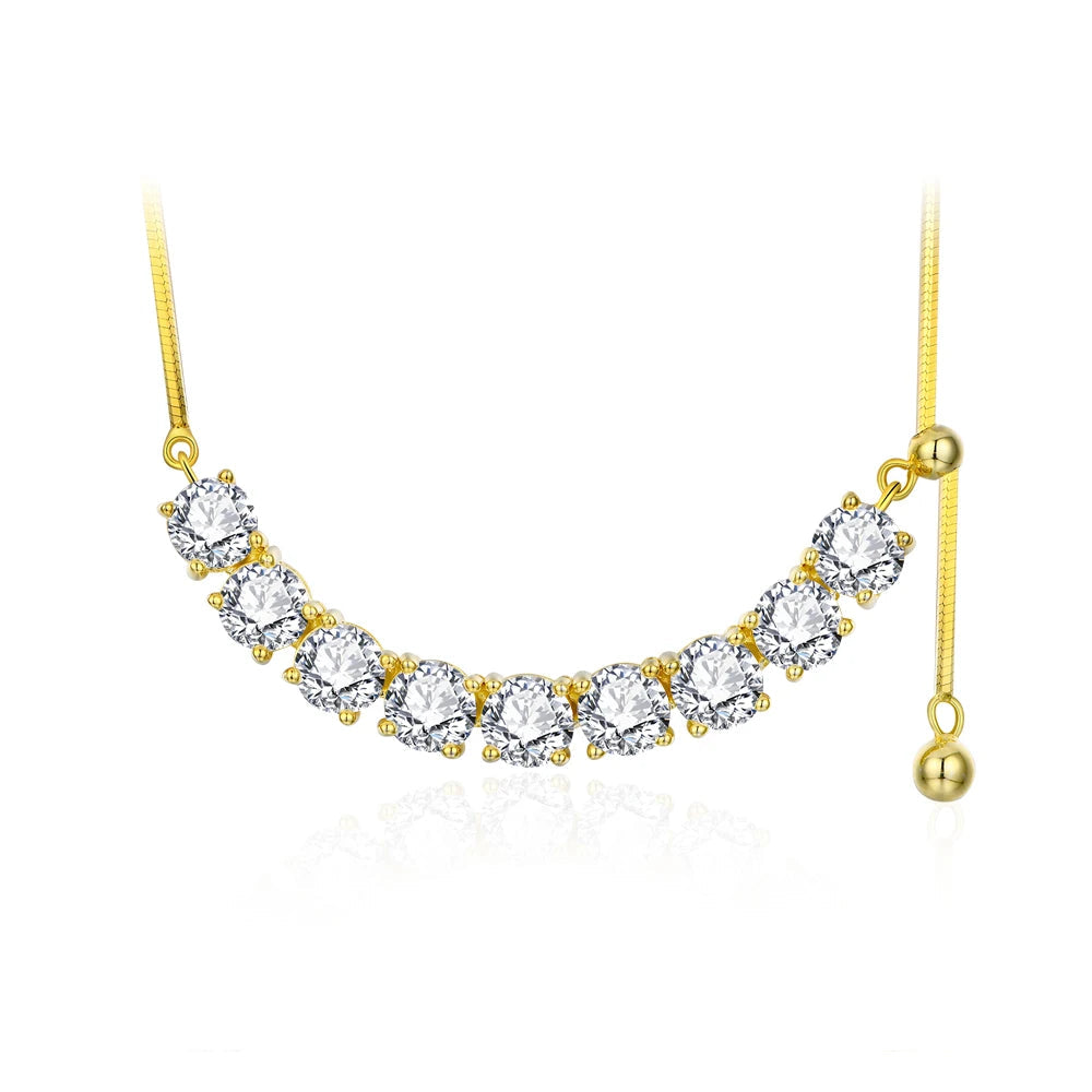 5.0mm Round Moissanite Necklace | IL0000