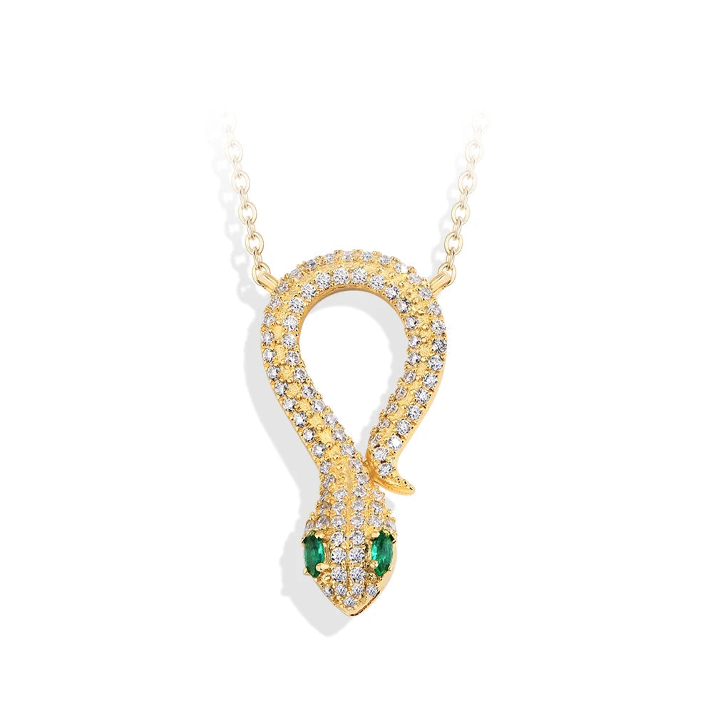 Moissanite Snake Pendant S925 | IL0000