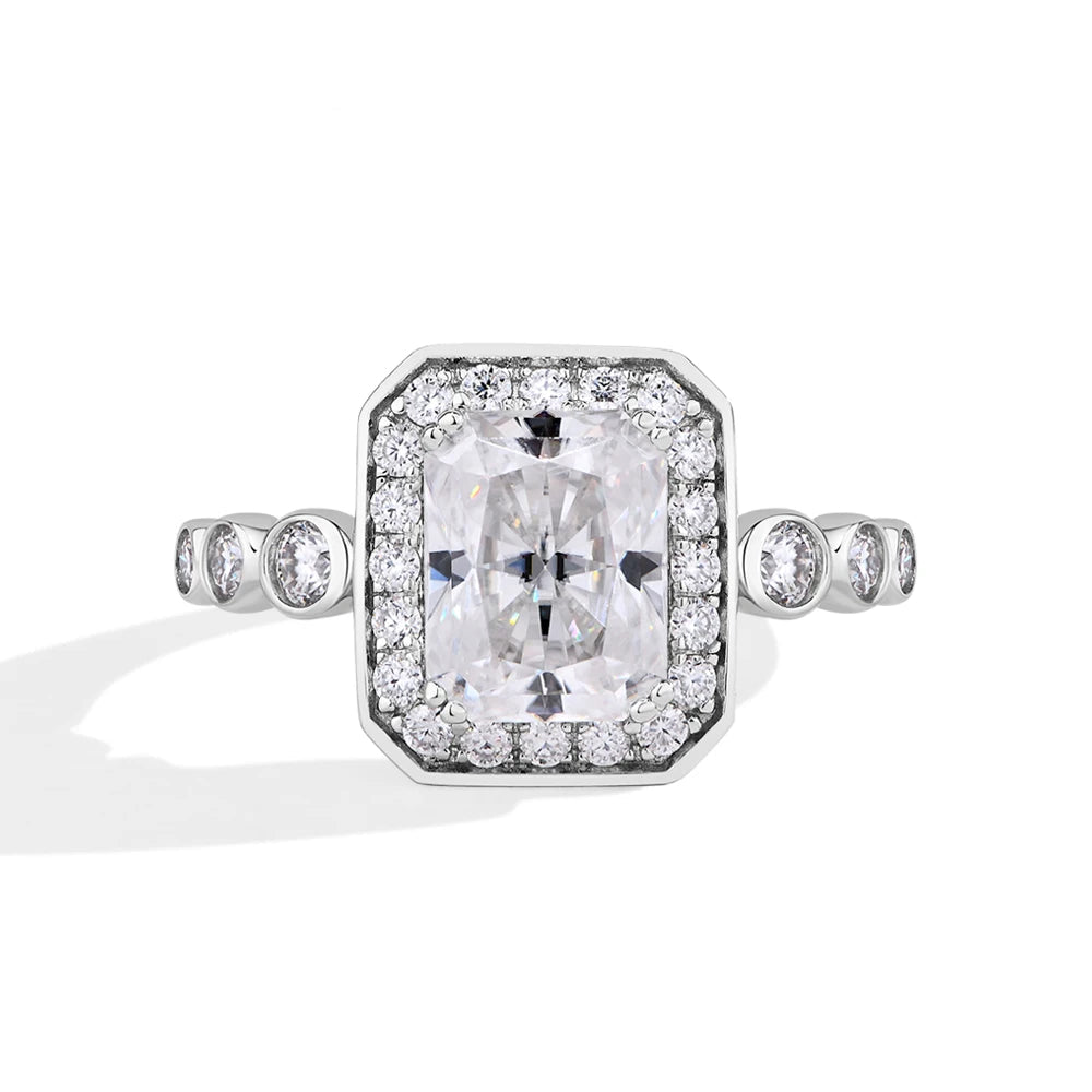 3Ct Radiant Cut Moissanite DVVS1 Ring | IL0000