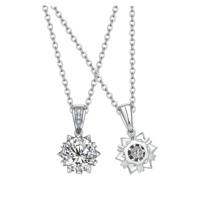 Moissanite Crown Pendant Necklace | IL0000