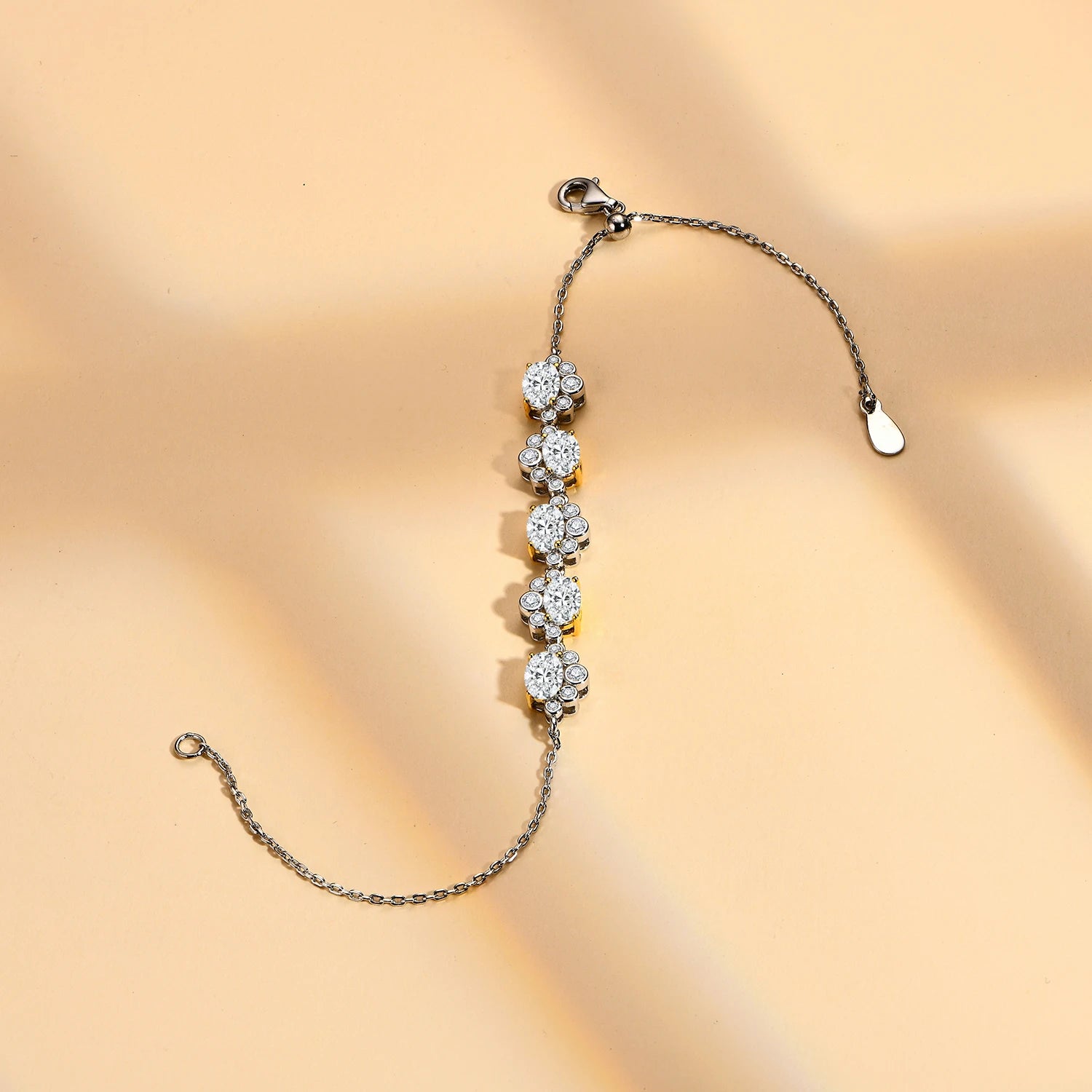 Oval Cut Moissanite Bracelet | IL0000