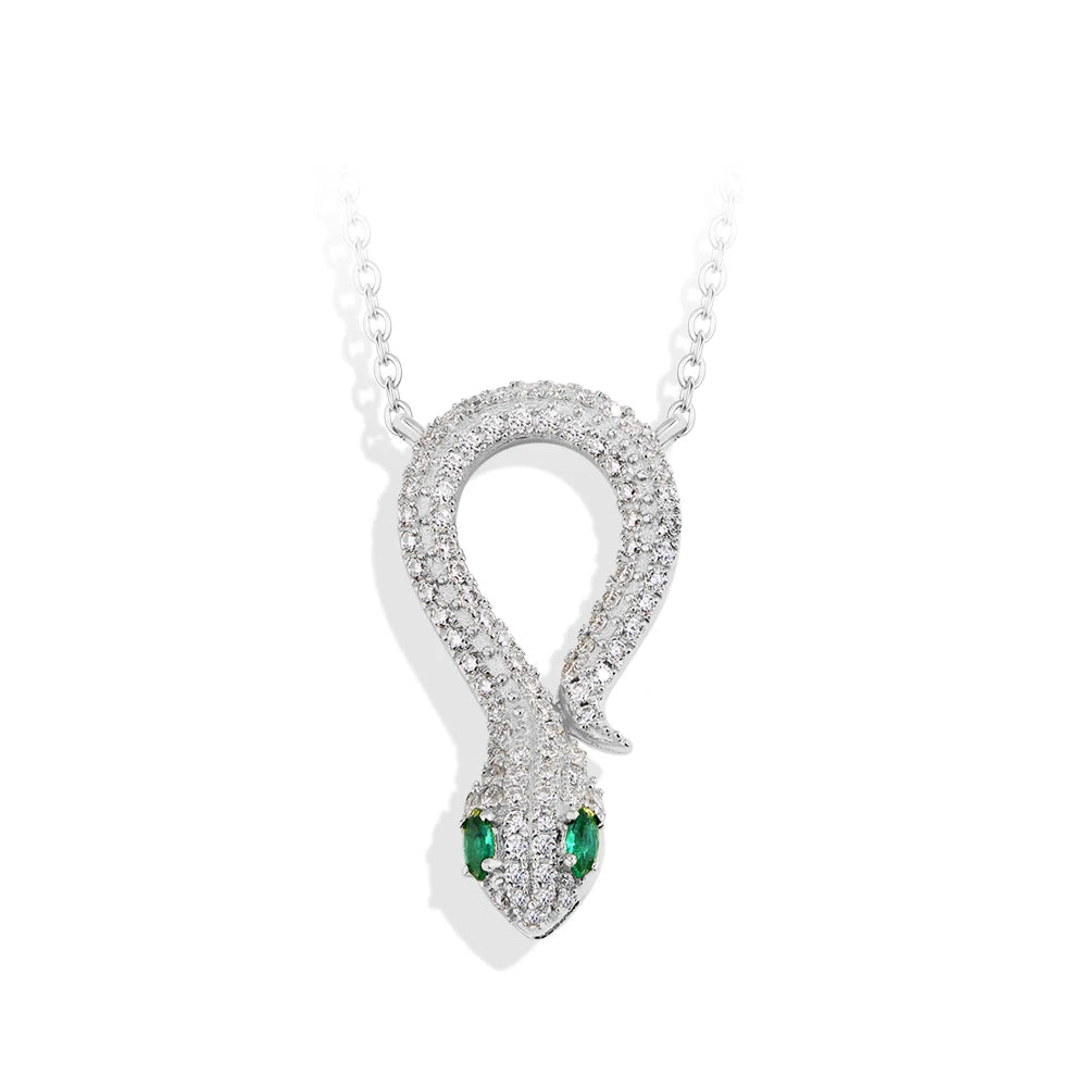 Moissanite Snake Pendant S925 | IL0000