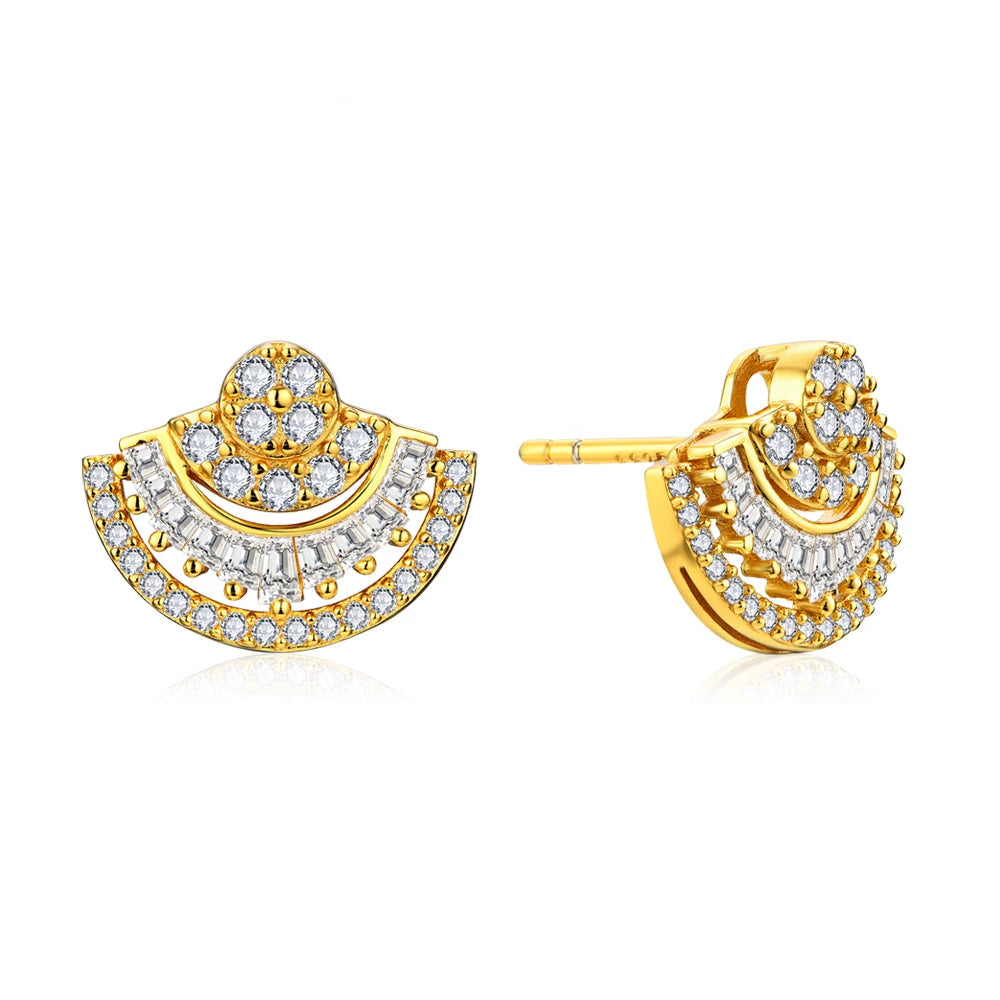 Moissanite Sector Earrings | IL0000