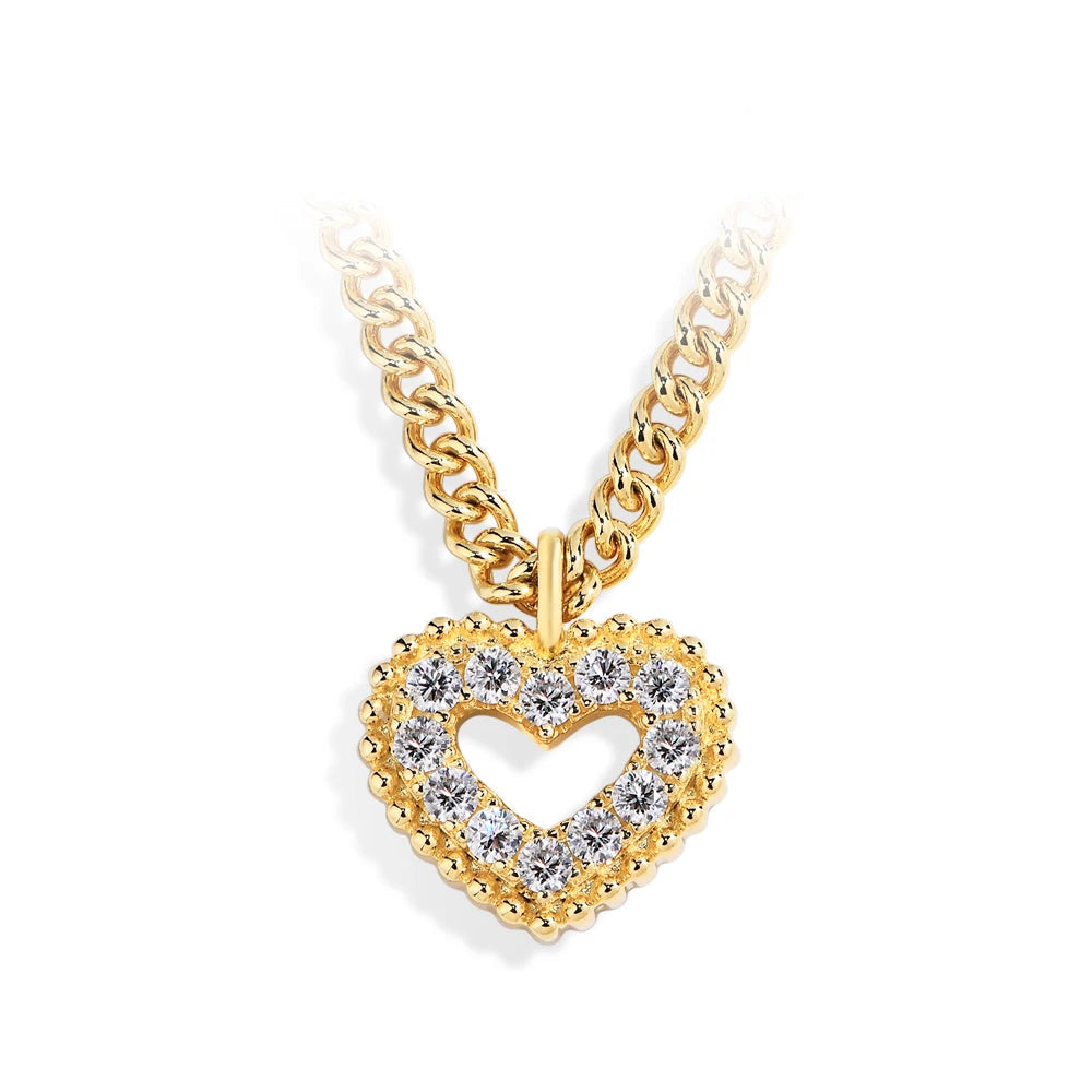 Romantic Heart-Shaped Necklace | IL0000