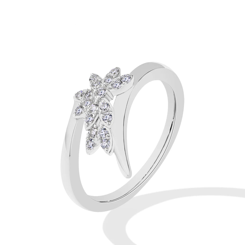 Floral Shape Moissanite Ring | IL0000