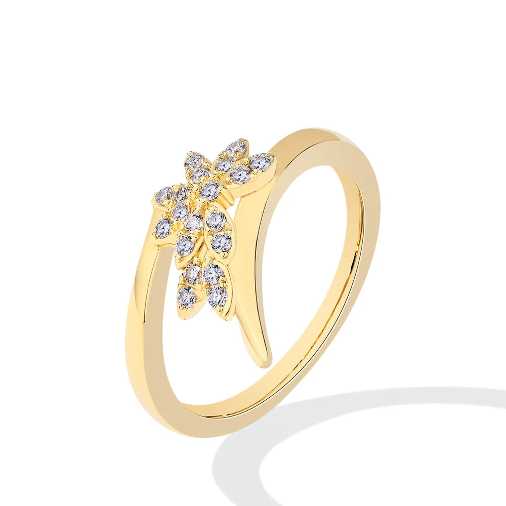 Floral Shape Moissanite Ring | IL0000