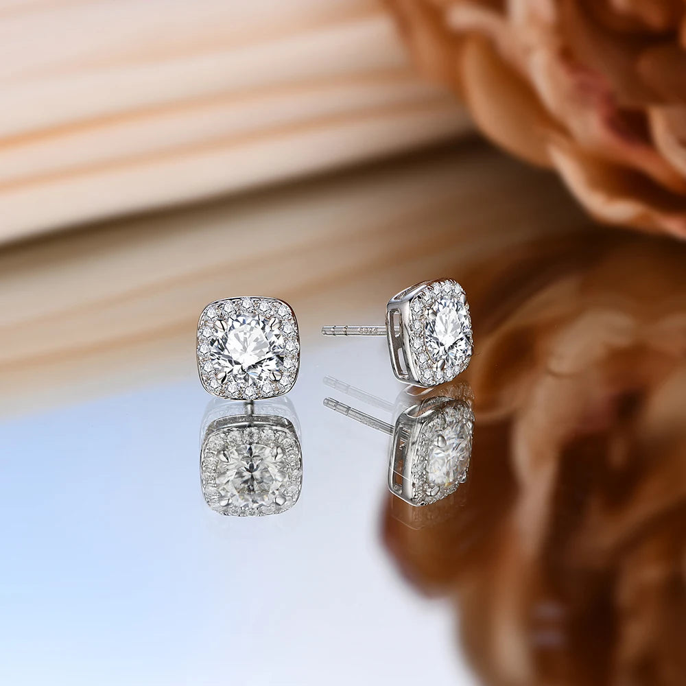 Round-Cut Luxe Moissanite Stud Earrings | IL0000