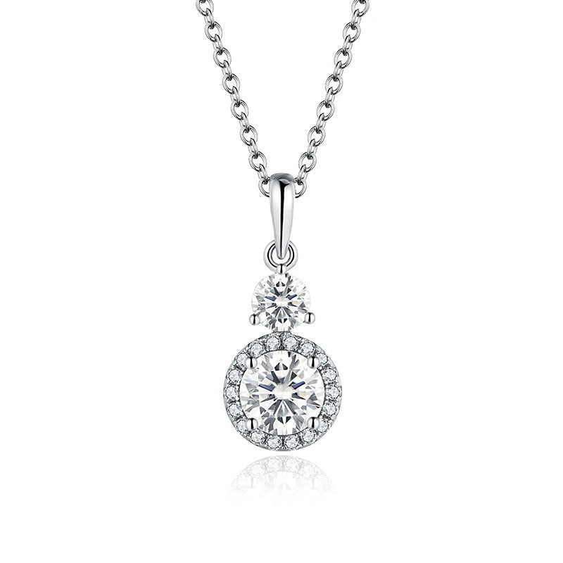 Circle Moissanite Pendant Necklace | IL0000