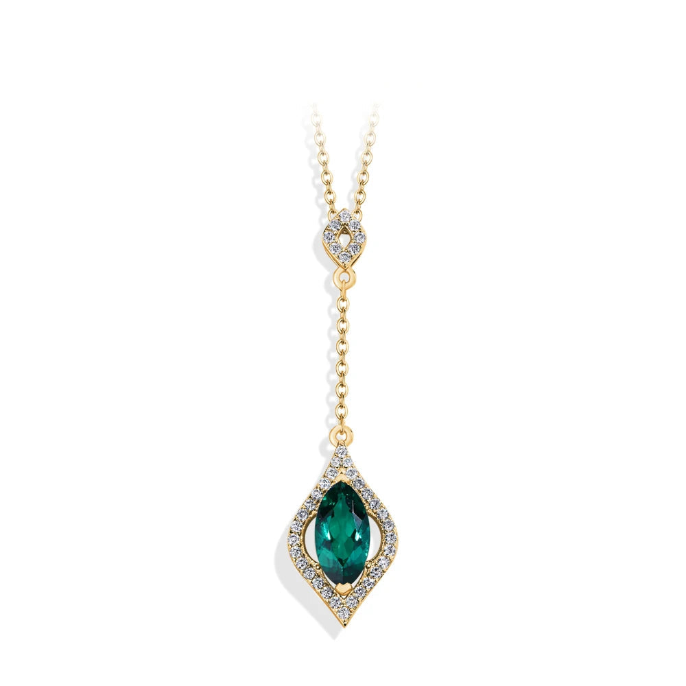 Marquie Cut Emerald Pendant | IL0000