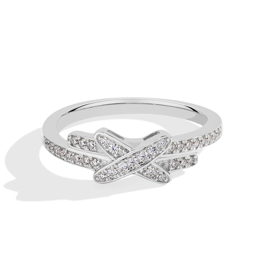 Romantic Cross Moissanite Rings | IL0000