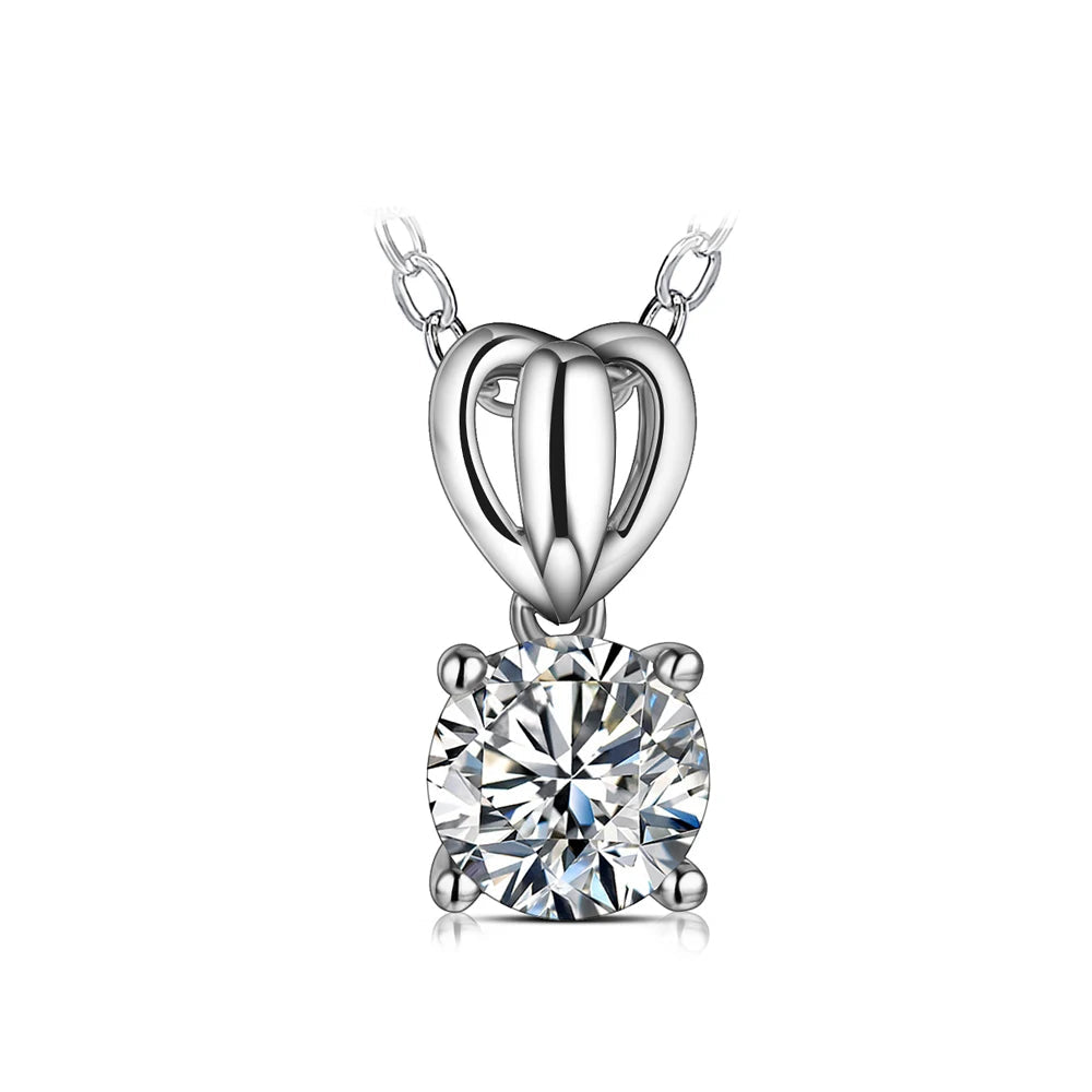 Versatile Brilliant Cut Moissanite Pendant Necklace | IL0000