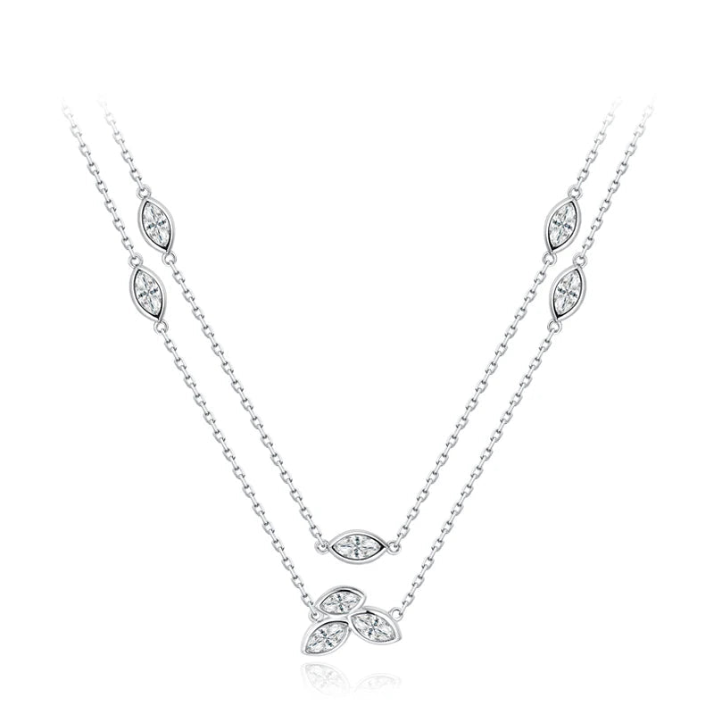 D-color VVS1 Moissanite Marquise Pendant Necklace | IL0000