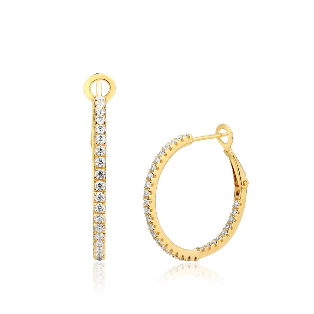 Moissanite Hoop Earrings | IL0000