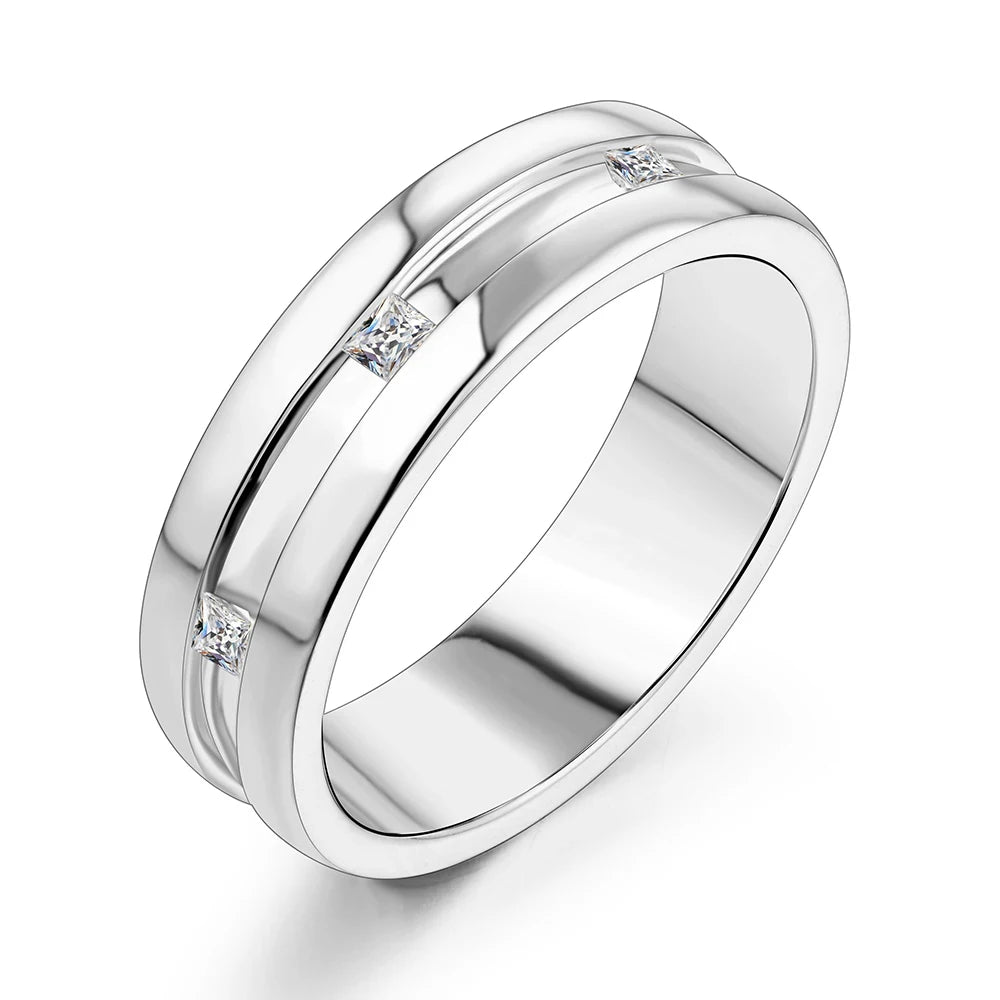 Princess Square Cut Moissanite Ring | IL0000