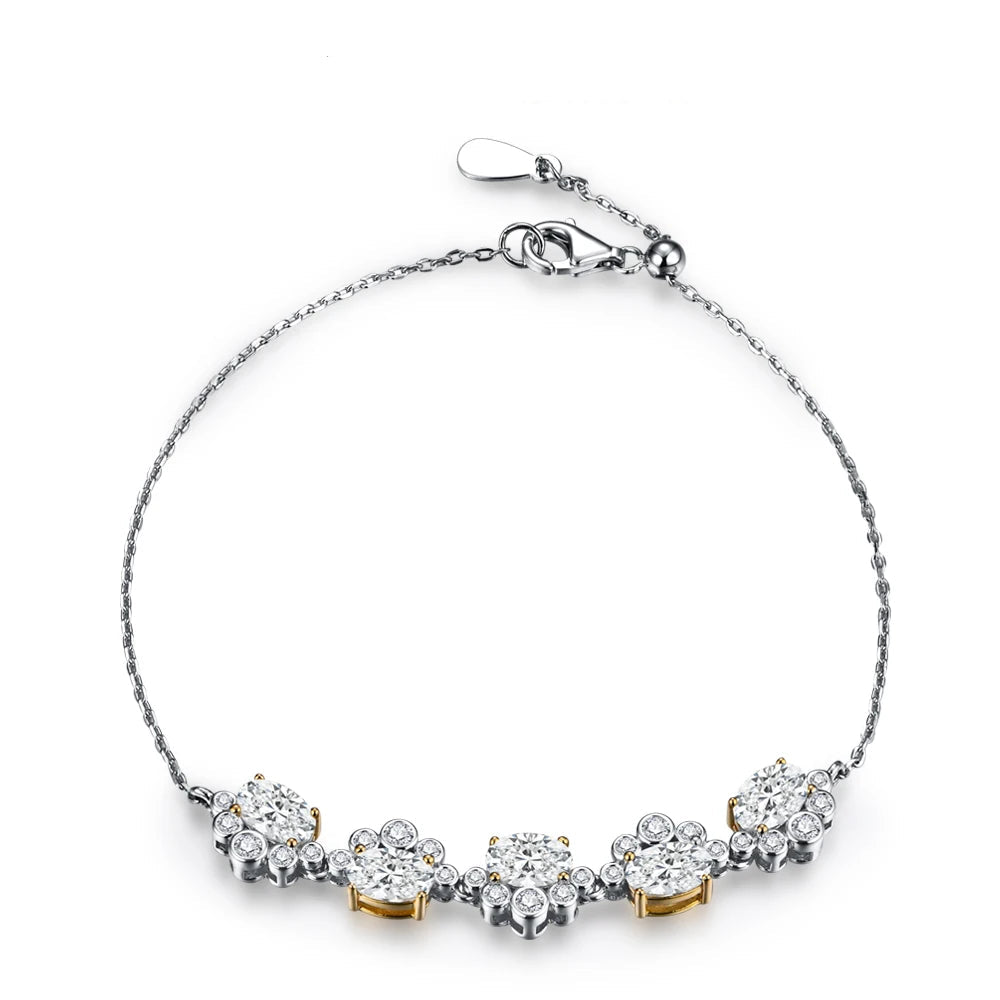 Oval Cut Moissanite Bracelet | IL0000