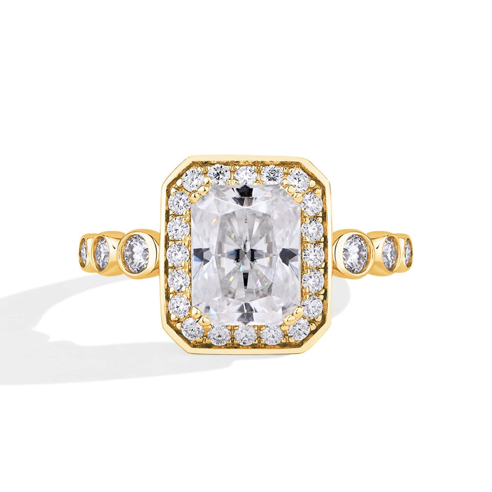 3Ct Radiant Cut Moissanite DVVS1 Ring | IL0000