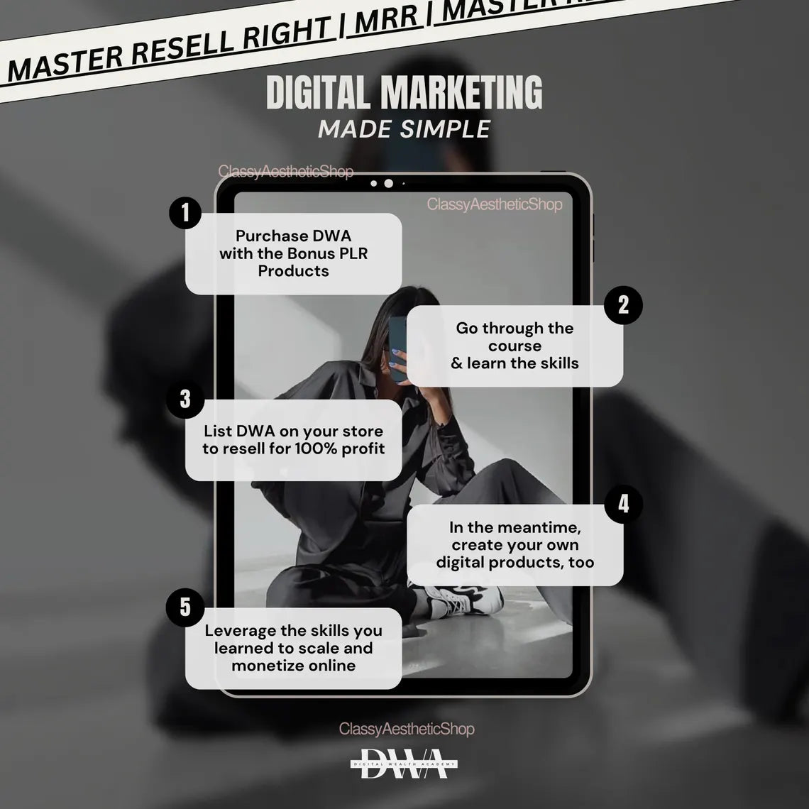 Digital Wealth Academy - Full course w/ Master Resell Rights