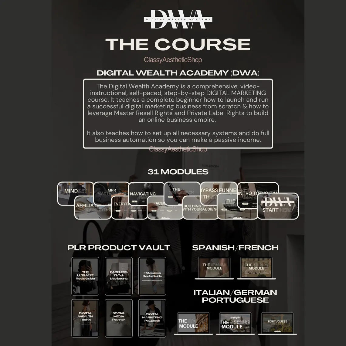 Digital Wealth Academy - Full course w/ Master Resell Rights