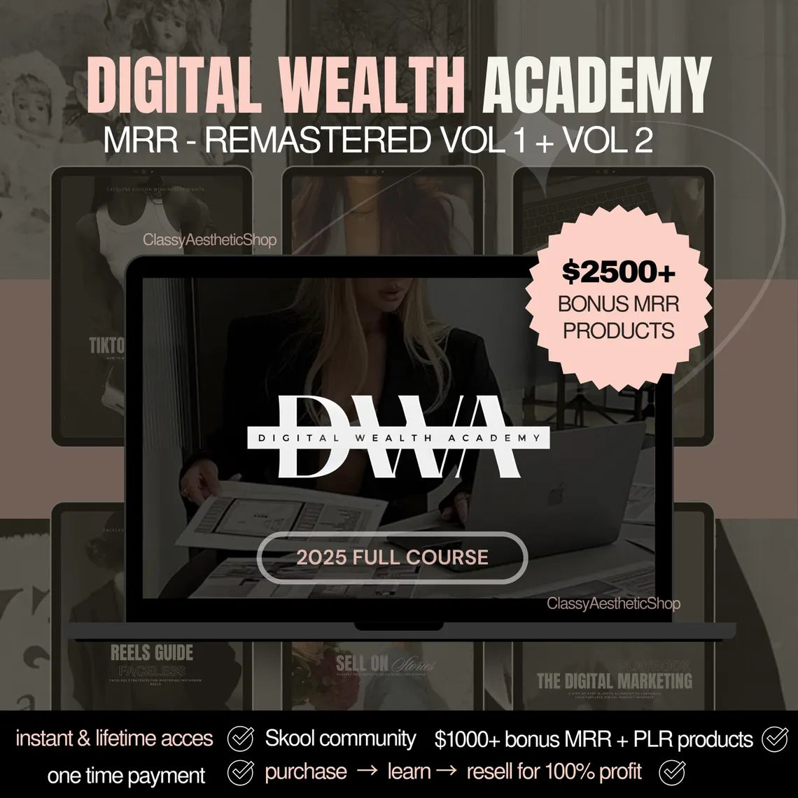 Digital Wealth Academy - Full course w/ Master Resell Rights